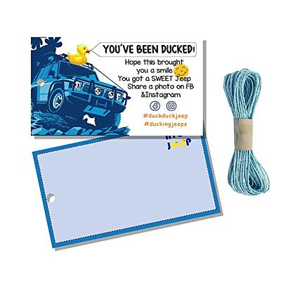 Duck Tags, Cruising Rubber Duck Tag, Scratch Off Duck Tags, Ducking Game  Cards, 50 Pack, 2 x 3.5 Inches Business Card Size, with Hole, Rubber Bands