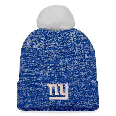 Fanatics Branded Heather Gray New York Giants Cuffed Knit Hat with Pom