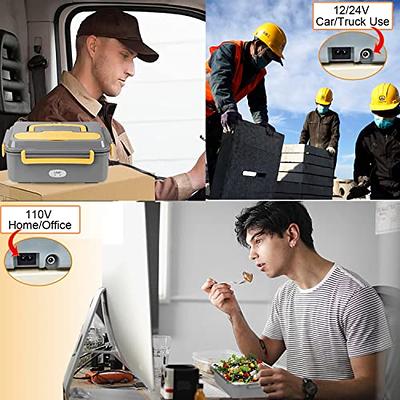 Electric Lunch Box, Self Cooking Electric Lunch Box, Heating Lunch Box, Portable  Food Warmer Lunch Box for Home and Office