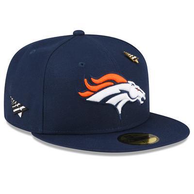 New Era Men's Denver Broncos 2023 Sideline Pinwheel 59Fifty Fitted Hat