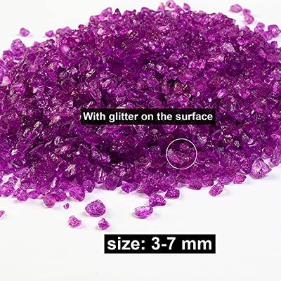 HappyFiller 1.3 LB Crushed Glass Sand Broken Glass Pieces Crush Terrarium  Stones for Resin Arts,Nail Crafts,Succulent Plant Soil Cover,Vase  Filler,Candle Holder Decor,Purplish Red - Yahoo Shopping