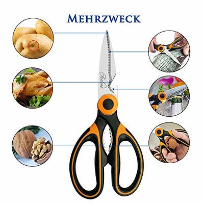 Ultra Sharp Multi Purpose Stainless Steel Kitchen Scissors Premium Heavy  Duty Kitchen Shears for Cutting Chicken, Meat, Fish, Vegetable, BBQ,  Fruits