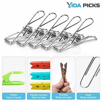 40 Pack Wire Clothes Pins Heavy Duty Outdoor, Stainless Steel ClothesPins  for Hanging Clothes, Metal Clothes Pegs, Clothing Clips, Laundry Pins 1.8mm  Diameter 6cm Long - Yahoo Shopping