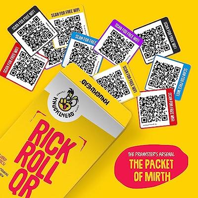 Rick Roll Prank QR Code, Funny T-shirts in all sizes