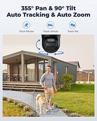 Reolink 4MP Outdoor Wireless Battery-Powered Security Spotlight Camera,  Color Night Vision, Human/Vehicle Smart Detection, 2.4/5Ghz WIFI, Supports  Smart Home, Argus 3 Pro with Solar Panel 