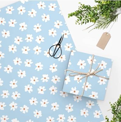 Daisy Wrapping Paper. Birthday Gift Wrap. Baby Shower Gift - Yahoo Shopping