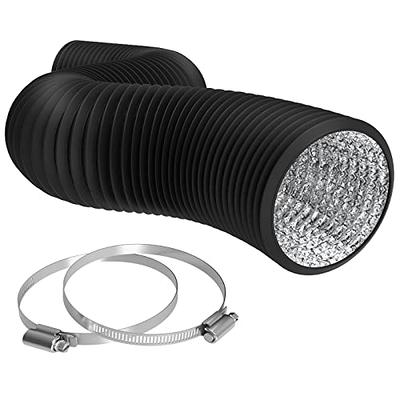 iPower Flexible 12 Inch 8 Feet Aluminum Ducting 4 Layer Protection