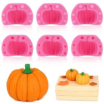 Halloween Molds 3Pcs Pumpkin Silicone Mold Nonstick 3D Silicone