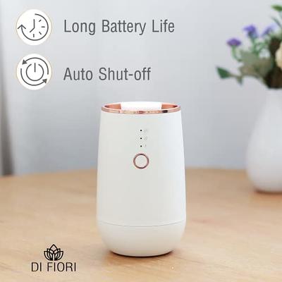 DI FIORI - Waterless Silent Scent Diffuser - Essential Oil Diffuser Portable,  Diffusers Battery Operated Cordless - Nebulizer Car Diffuser, 9 Ambient  Light, Aromatherapy Diffuser - Yahoo Shopping