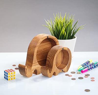  Wooden Money Box Piggy Bank, Countdown Money Saving