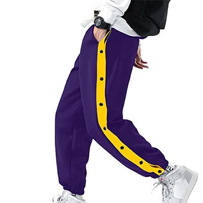 Tear Away Pants for Men High Split Tearaway Basketball Pants Loose