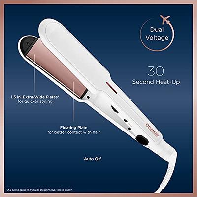 0.7 inch Mini Ceramic Flat Iron for Travel and salon-quality Hairstyling