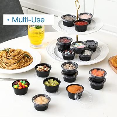 650 Sets - 2 Oz ] Jello Shot Cups, Small Plastic Containers with Lids,  Airtight and Stackable Portion Cups, Salad Dressing Container, Dipping  Sauce Cups, Condiment Cups for Lunch, Party to Go, Trips - Yahoo Shopping