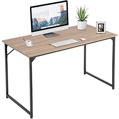  PayLessHere 39 inch Computer Desk Modern Writing Desk, Simple  Study Table, Industrial Office Desk, Sturdy Laptop Table for Home Office,  Brown : Everything Else