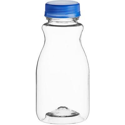 Acopa 10 oz. Glass Milk Bottle with Lid - 12/Case