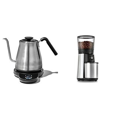 OXO Brew Gooseneck Electric Kettle – Hot Water Kettle, Pour Over Coffee & Tea  Kettle, Adjustable Temperature, Built-In Brew Timer, Stainless Steel, 1L​ &  Brew Conical Burr Coffee Grinder - Yahoo Shopping