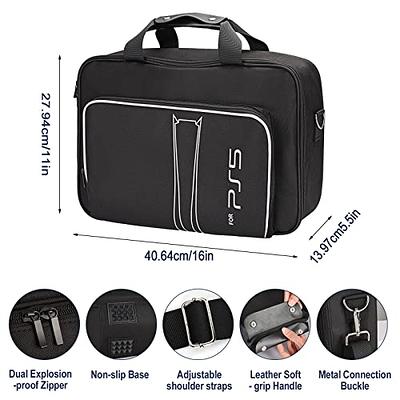 Frusde Carrying Case for PS5, Travel Bag Storage for PS5 Console  Disc/Digital Edition and Controllers, Protective Shoulder Bag for PS5,  Controllers