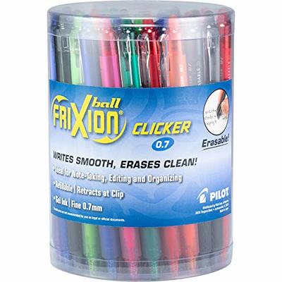 Pilot, FriXion Clicker Erasable Gel Pens, Bold Point 1 mm, Tub of