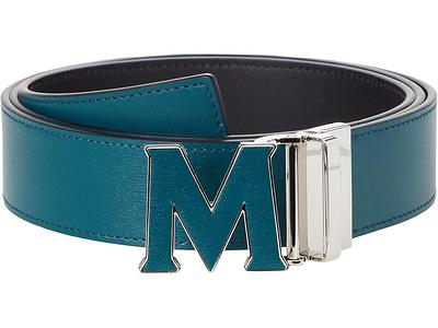 Mcm Mode Mena Reversible Leather Belt Cognac