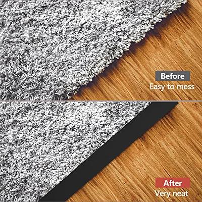 Qiveno Floor Transition Strip Self Adhesive Flooring Threshold 2 Wide Rubber Vinyl Flat Divider Edge Trim Laminate Gap Ering 20 Ft Black Yahoo Ping