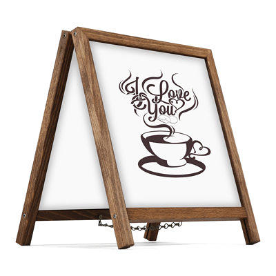 Aarco Free Standing Chalkboard, 36 x 48 - WebstaurantStore