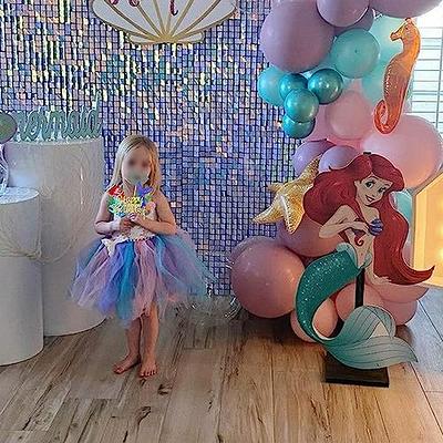 1 PCS Mermaid Happy Birthday Cake Topper Glitter Mermaid Cake Pick