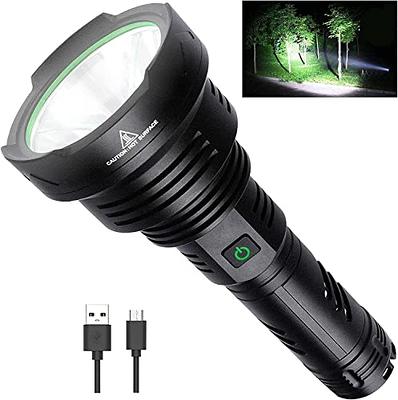 XHP50 Rechargeable LED FlashlightsHigh Lumens Flashlight Tactical Flashlight  with Zoomable 5 Modes Military Grade Waterproof Super Bright Flashlights  for Emergencies Camping Hiking