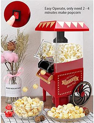 VAlinks Hot Air Popcorn Machine, Popcorn Maker, 1200W Home Electric Popcorn  Popper with Kernel Measuring Scoop, Healthy Oil-Free & BPA-Free for Home