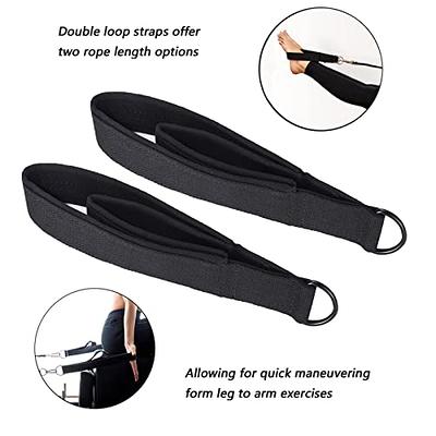 2pcs Pilates Double Loop Straps For Reformer,feet Fitness