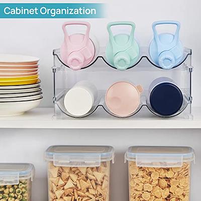 Set of 8 Refrigerator Organizer Bins, Vtopmart Clear Plastics Fridge  Organizers and Storage with Handles