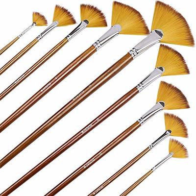  9Pcs Paint Brushes for Acrylic Painting Detail Art Brushes Art  Supplies Acrylic Oil Brushes Thin Paint Brushes Kids Suit fine Detailing  Paint Brushes Thin line Wooden Hair Child