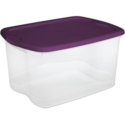 Sterilite 41 Quart (39 L) Storage Box, Adult, White 