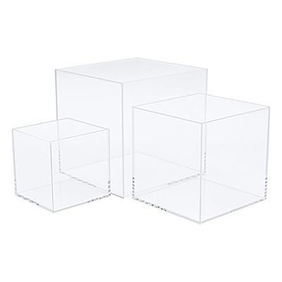 Square Wedding Glass Lucite Cube