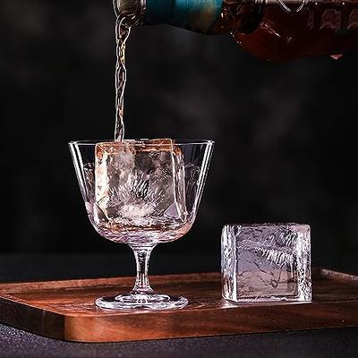 Ice Cube Trays Silicone 2 Inch Clear Ice Cube Tray Make 8 Large Square  Crystal Clear Ice Cube Maker for Cocktail, Whiskey & Bourbon Drinks