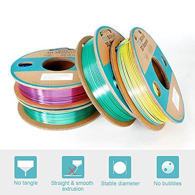 TECSONAR Tricolor PLA Filament 3D Filament 1kg Tri Coextrusion