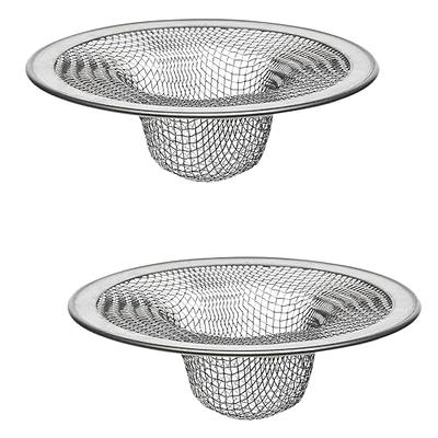 2pcs Stainless Steel Bathtub Strainers, Bathroom Sink Strainers, Shower  Drain Hair Catcher, Drain Strainer For Laundry, Bathroom Supplies