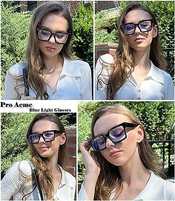 Pro Acme Non-prescription Glasses Clear Frame Glasses for Women Men