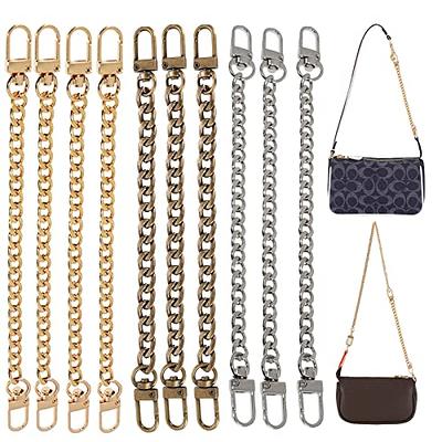 COLSEEY Purse Strap Extender 2Pcs 4.7 Inch Bag Extender Chain for Shoulder  Bag Metal Chain Strap Extender Replacement Bag Extender Accessory