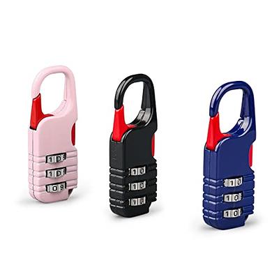 LF] 5PCS Combination Lock 3-digit Padlock Keyless School Work Gym