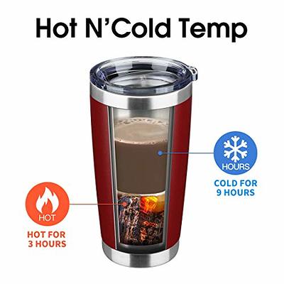 EcoMozz 20oz Tumbler Bulk Stainless Steel Vacuum Insulated Tumblers with  Lid Double Wall Travel Mug, Durable Powder Coated Coffee Cup, Suitable for  Ice Drinks and Hot Beverage (Red 1pack) - Yahoo Shopping