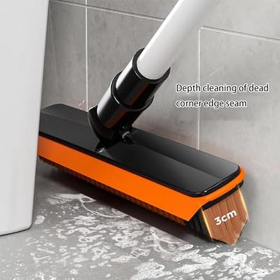 Bonpally Microfiber Mop Floor Cleaning System, Flat Mop for Hardwood Floors,  Floor Scrub Brush and Grout