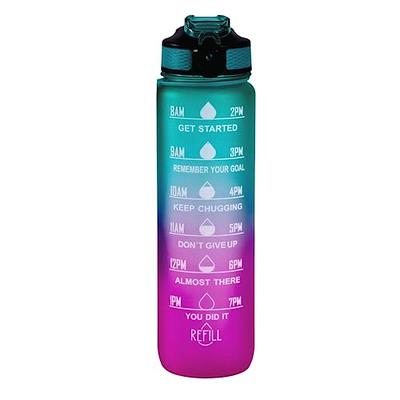 ZEROFEEL Water Bottles with Times to Drink, 35 OZ Motivational