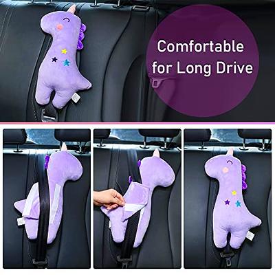 Car Headrest Pillow,Cartoon Neck Pillow for Car,Comfortable Soft Car Seat  Pillow for Driving,Head Rest Cushion,Cute Neck Pillow for Travelling and  Home 2Pcs 