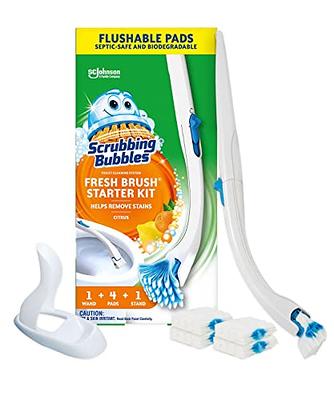 Scrubbing Bubbles Fresh Brush Flushable Refills, Citrus - Convenient and  Thorough Clean for Your Toilet, 10 Pads