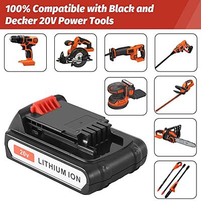 Rechargeable 18V/20V 3000mAh Li-ion Rechargeable Battery Replacement For  BLACK & DECKER LB20 LBX20 LBXR20 Power Tools Battery