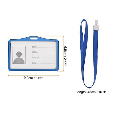 Badge Holder 9.2cm Horizontal Aluminum ID Holder, Plastic Hook Lanyard -  Yahoo Shopping