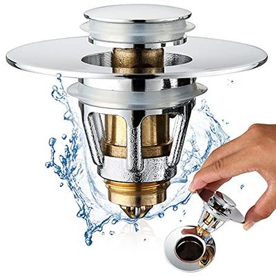 Universal Bathroom Sink Plug Stopper Wash Basin Core Bounce Pop Up Drain Filter