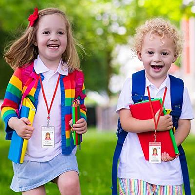  Lanyards Bulk 50 Pack Lanyards for Id Badges Kids Cotton  Lanyard with Swivel Hook Clips (Red) : Office Products