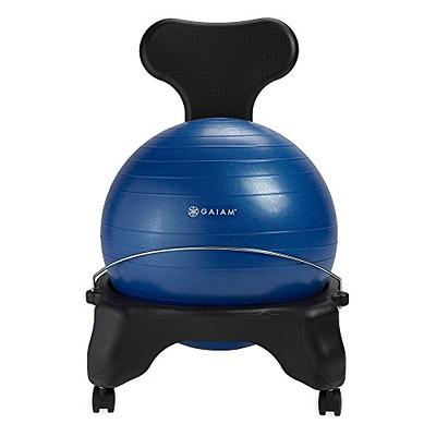 Gaiam Essentials Balance Ball & Base Kit, 65cm Yoga Ball Chair