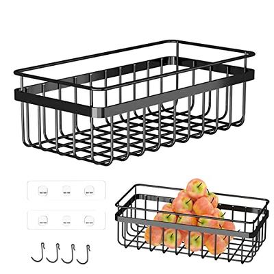 ideaglass Countertop Organizer, Toaster Rack, 16 Spice Organizer Shelf for  Kitchen Bathroom Storage, Small Metal Plate Black